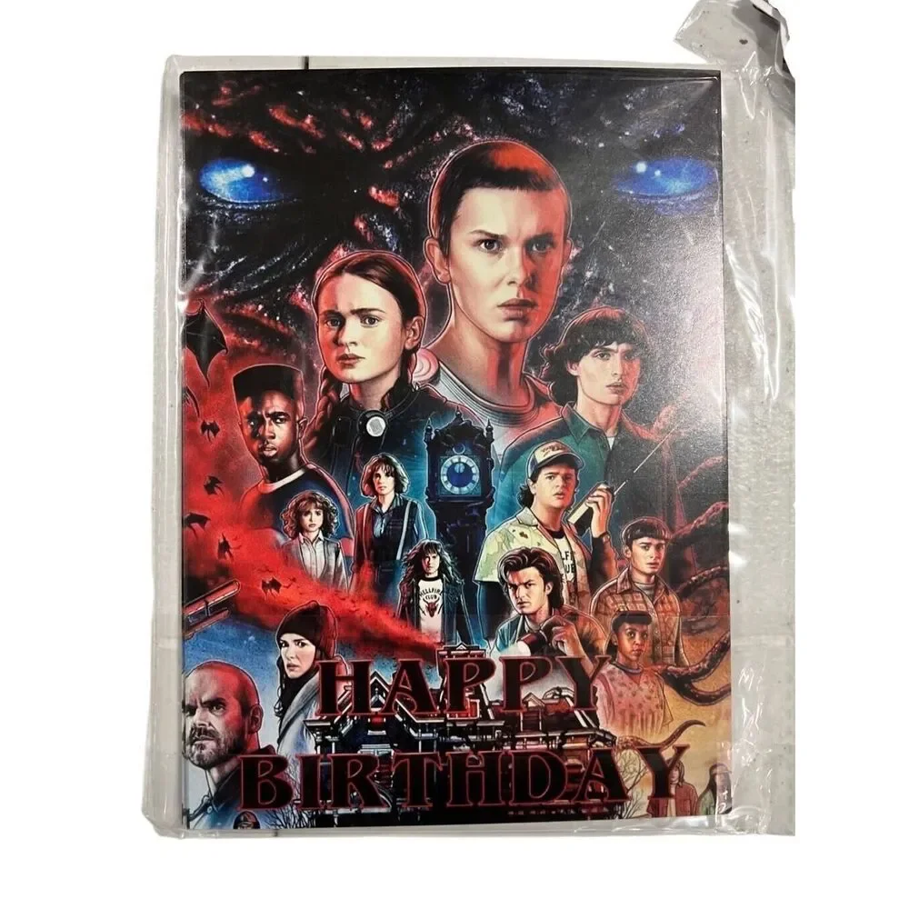 Stranger Things Birthday Party Supplies caketopper,cupcake toppers,Banner,Balloo